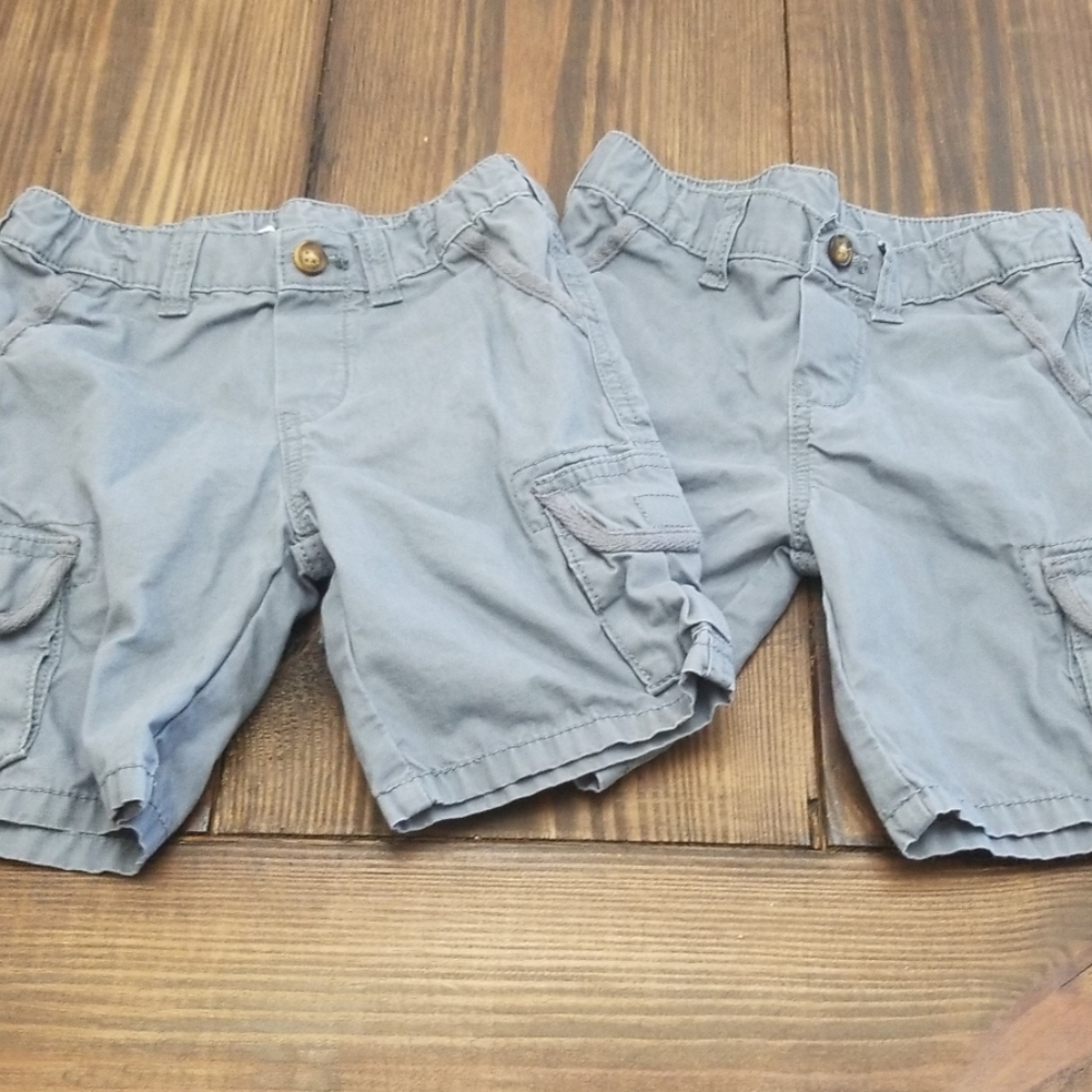 Carters 24 Month Grey Cargo Shorts Bundle